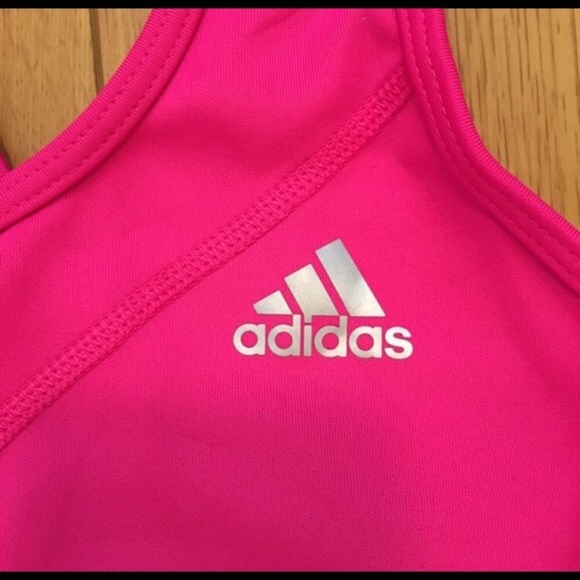 Adidas TechFit Sports Bra Pink - Picture 3 of 5